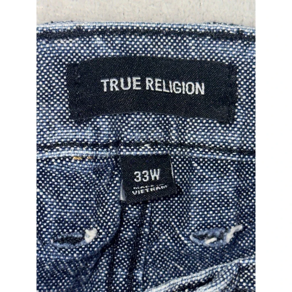 True Religion Geno Mens Size 33 Slim Fit Denim Shorts‎ Blue